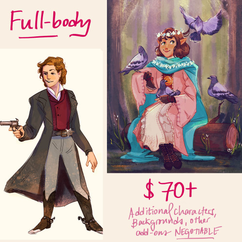 Hi everyone! It’s commission time again! Payments are accepted in USD through PayPal. If you’re inte