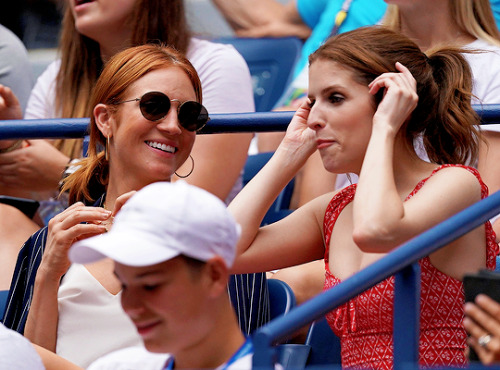 brittany-snow: Brittany Snow and Anna Kendrick attend the fourth round Women’s Singles match b