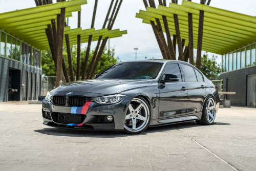 2014 BMW 340i Fitted w/ 20&quot; BD21&rsquo;s in a Silver w/ a Chrome SS LipIG: @bdwheels​ &