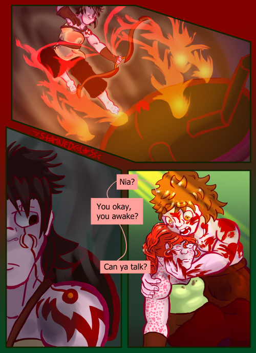 Chapter 3, Page 36 (3.36.148)Image Description: Start ID: The Angra boy fires the arrow, which seems