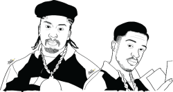 oh-beatriz: Art with Beatz  part 1 unfinished and uncolored illustrations  Eric B and Rakim De La Soul Atmosphere (Slug &amp; Ant) Wu-Tang Clan for more visit here 