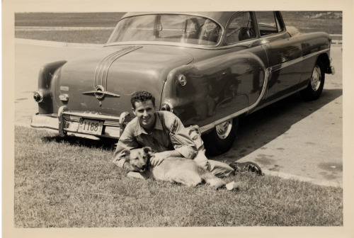 menandtheirdogs:  (Submitted by squareshots)   A photo from 1955. 