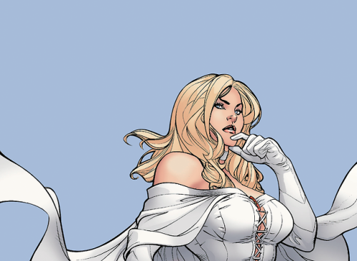 emma frost (and her cute cape) in uncanny x-men (1963) #500.