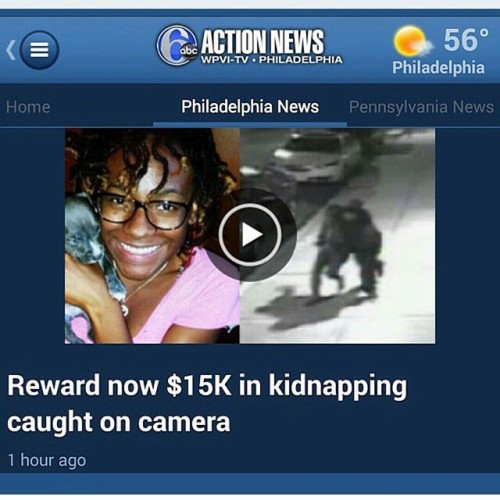 missrevived:  Let’s bring this young woman home #AmberAlert #missingperson #Philly #Repost 22yr old Carlesha Freeland-Gaither . Police say her ATM card was used today in Aberdeen, Maryland . Use the power of social networks…let’s get her home safe