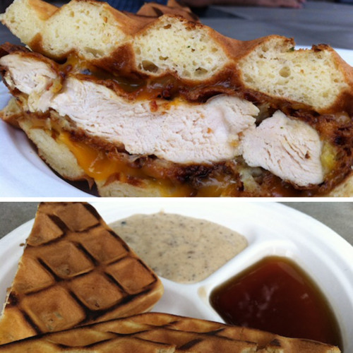 Chicken & Waffle Sandwich - www.the305.com