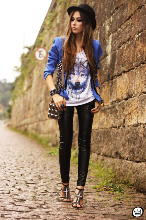 thefashionstreets:  the-streetstyle:  Look du jour: Wolf Ivia fashioncoolture  thefashionstreets