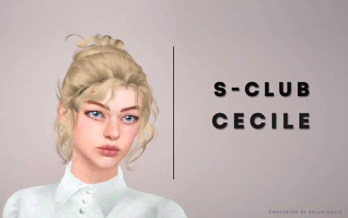 S-Club Hair N56 Cecile: polycount: 26,5kcustom thumbnailoriginal xDOWNLOAD HAIR N56 CECILE // MIRROR