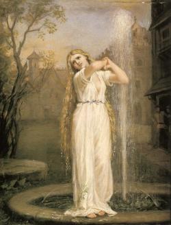 innsamling:  Undine, 1872John William Waterhouse (English, 1849-1917)Oil on canvas, dimensions unkownPrivate collection 