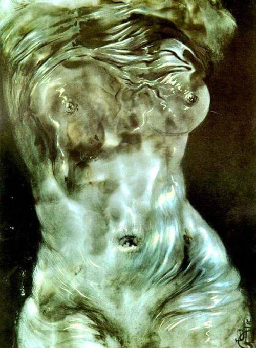 angiefalanji:This work, not widely known, is called “Sfumato,” painted in 1972. Dali developed a new