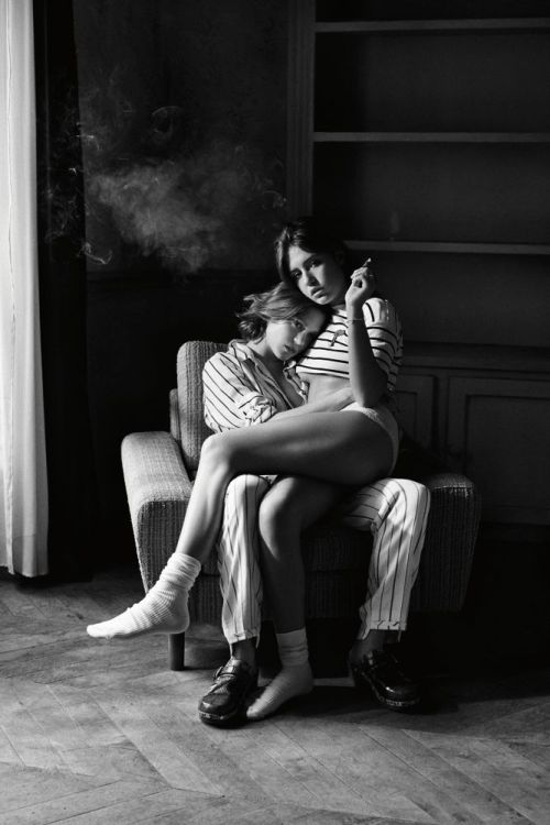 ladouceindifference:  Léa Seydoux and Adèle Exarchopoulos in Interview Magazine 