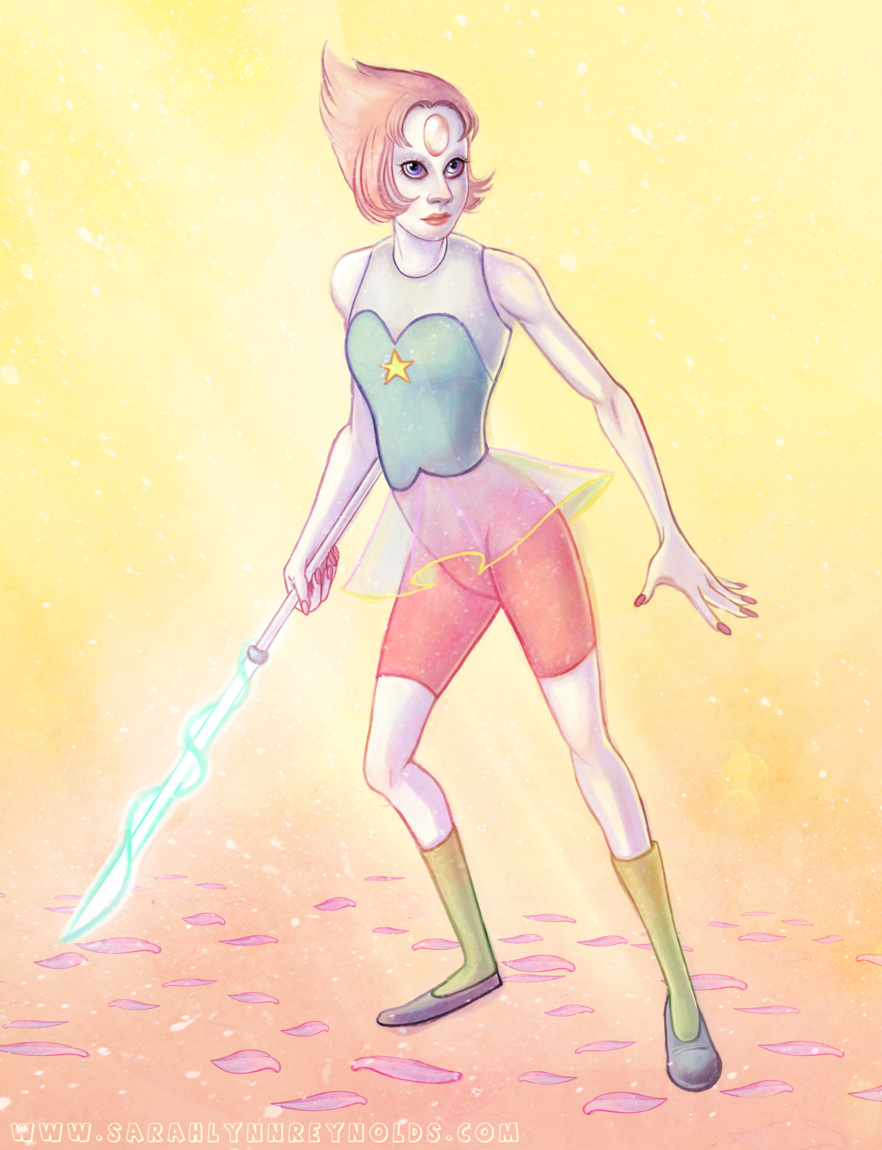 sarahlreynolds:  Pearl from Steven Universe! I’m considering doing some other characters