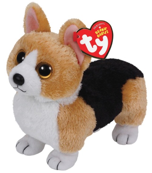 beaniebabyaday:todays beanie is: otis the corgi!