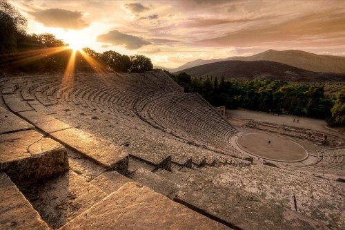 greek-highlights:Epidaurus theatre…GreeceAmong the greatest monuments of Greek Antiquity,the 