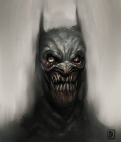 freak-cl:  lj7stkok:  Knightmare by DanielKarlsson on deviantART  no sé si es un zombie batman o un batman mutante o algo asi…