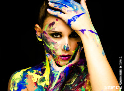 stavc:  &lsquo;Paint and body&rsquo; / Photography © stavc.com Model: Polyvia Achilleos 