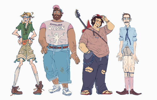 trainwreckgenerator: my dungeons and daddies character hcs!! lined up vertically by family minus mor