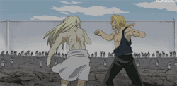the-kenny-mccormick:  30 day anime challenge - day 26: best anime fight the last battle in fullmetal alchemist brotherhood  
