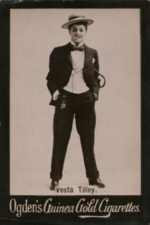 vintageeveryday:The 19th century drag king: 30 amazing real photographic postcards of Vesta Tilley p