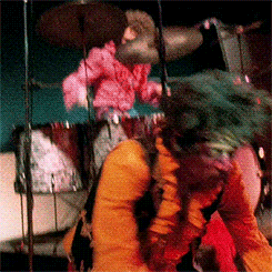 clarabows:  Jimi Hendrix setting his guitar on fire, Monterey Pop Festival, 1967. 