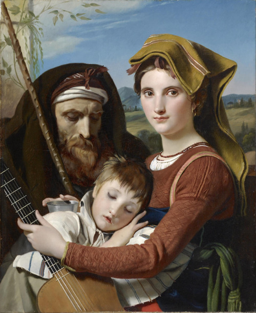 Familia gitana en Campania por François-Joseph Navez, 1823.