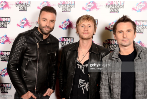 museupdatesandnews: Muse at the NME awards VO5 2018 in London. They were nominated “Best festi