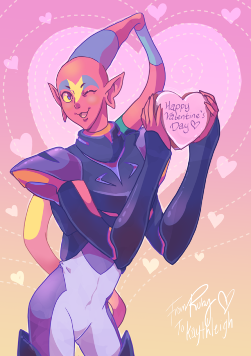 purplerubyred: Happy Galrentine’s Day, @kaythleigh! This is for the Galra Valentine’s Da