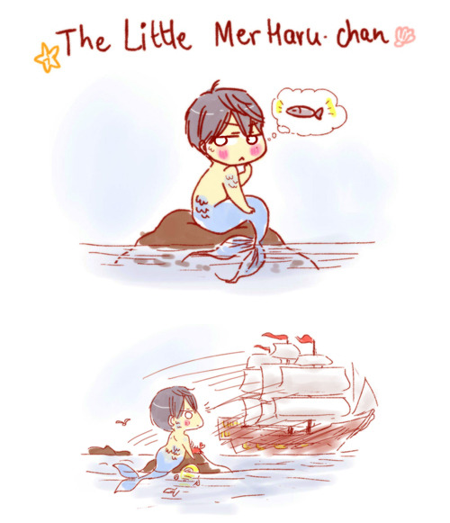 racyue:  The Little MerHaru-chan ! Was it a dream ? Haru’s favorite movie…