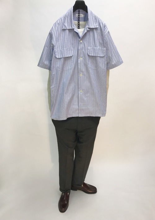 Sans limite — 開襟シャツ ; S1801332 - stripe - 1 (L) トロ