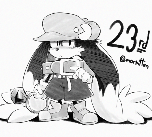  Today is the 23rd anniversary of Klonoa! So I made yet another birthday pic for him 