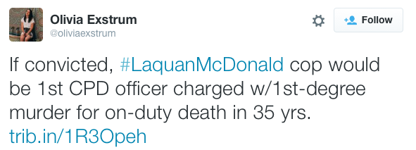 micdotcom:  Chicago officer charged with murder for killing black 17-year-old Laquan