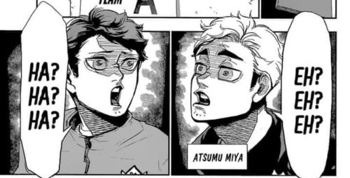 S C R E A M I N Gand wheezing at oikawa and atsumu. two divas collide.