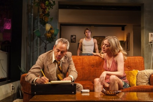 Chloë Sevigny, David Levi and Josh Pais in the New Group play Downtown Race Riot.