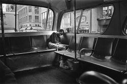 Freshkaufee: Nycnostalgia: Asleep On The Hot Seats New York Bus, 1969, Timm Rautert