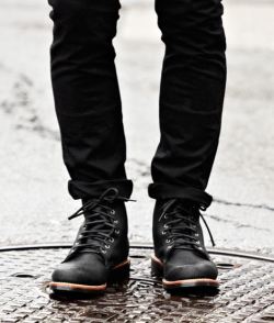 redwingshoestoreamsterdam:  Black on black on black 