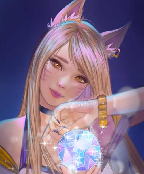 ahri collab with @/tsuu_gentle.art on ig 