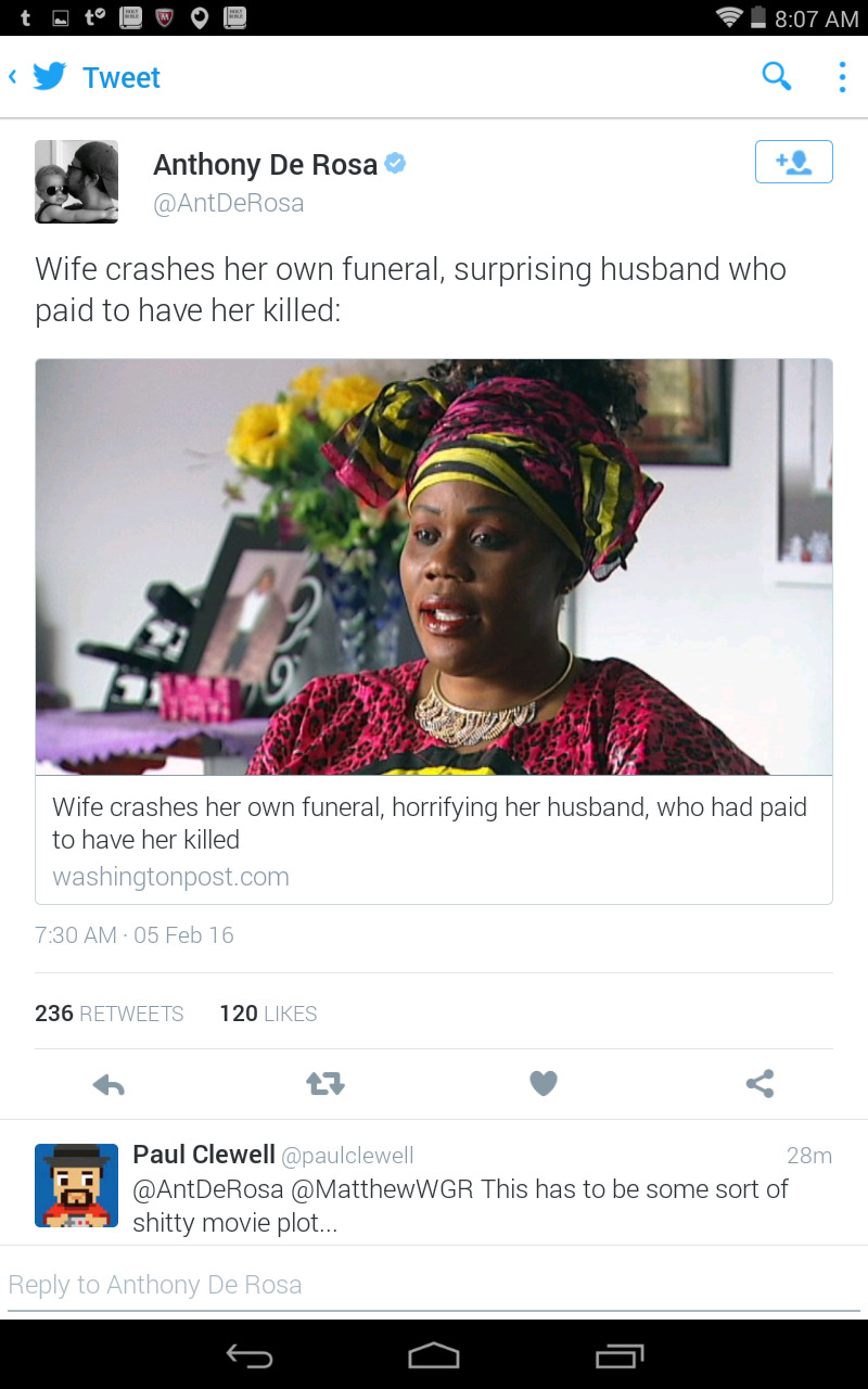 jellyroll22:  sale-aholic:  Woman SURPRISED husband at HER funeral after HE ordered