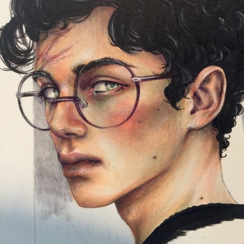 saffie-art: Here’s another Harry drawing I did a while ago, since you guys like my colored ver