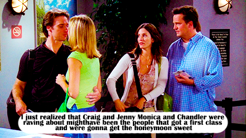 And monica honeymoon go their did chandler where for Friends S