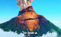 A long long time ago, there was a volcano,Living all alone, in the middle of the sea.He sat high above his bay, watching all the couples play,And wishing that he had someone too.And from his lava came, this song of hope that he sang,Out loud, every day,