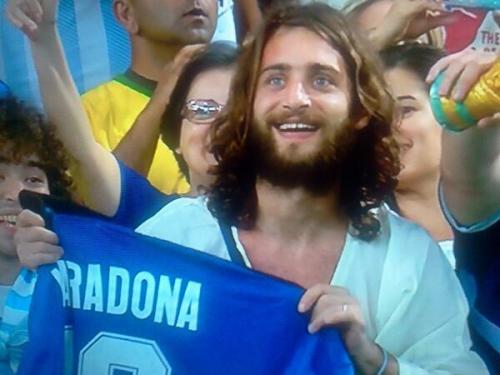 twerkingwhiteboy: 22tops: Jesus at the World Cup It’s like a combination of Jesus and Daniele Radc