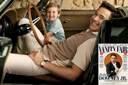 “ Robert Downey Jr. and Exton Downey in a shoot for Vanity Fair’s October issue
”