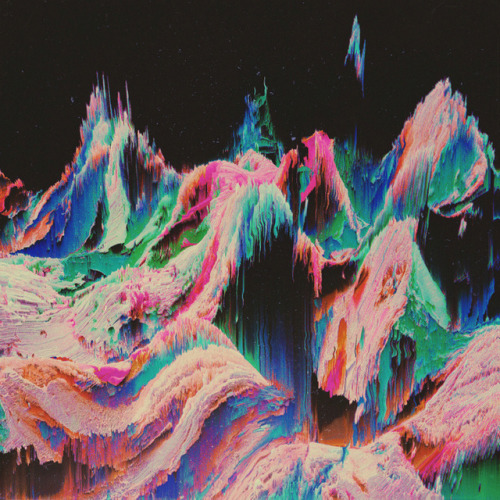 lesstalkmoreillustration:Abstract Glitch Landscape Art Prints By Aertime  *More Things &amp; Stuff