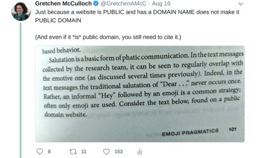 allthingslinguistic:allthingslinguistic:I started fact-checking a book about emoji and the book was 