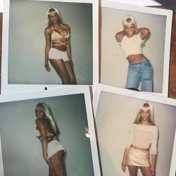 fuckyeslilkim:  Rare Lil’ Kim Polaroids.