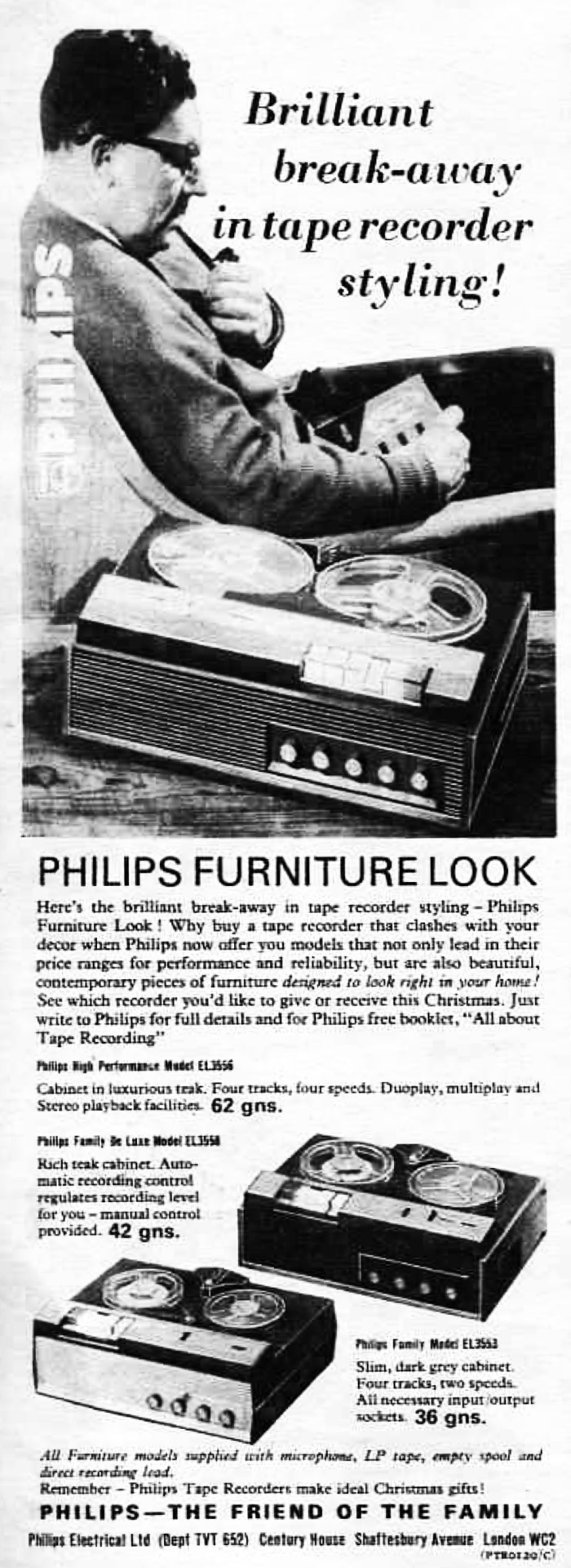 It’s what the people want: reel-to-reel tape recorders that look like furniture. (1965)