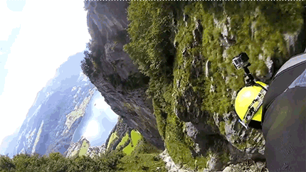blazepress:Totally Epic Slow Motion Video Shows How Cool Wingsuit Flying Is