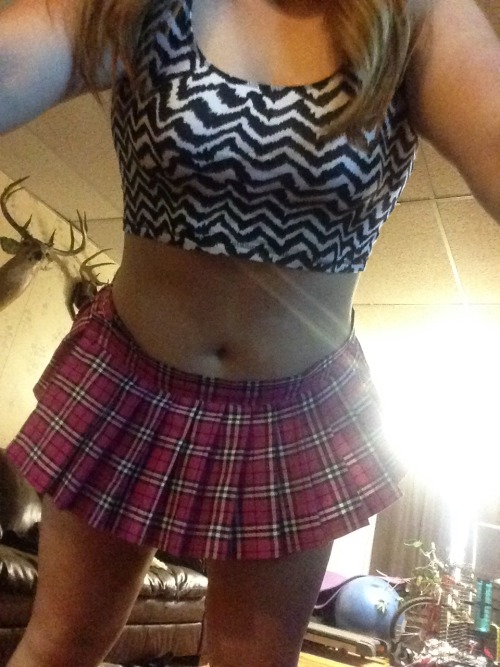 thetrainingofkat: airamizzthedom: Here’s a little set of my slut in a school girl out fit. I know some of you love this shit. thetrainingofkat 🙊 
