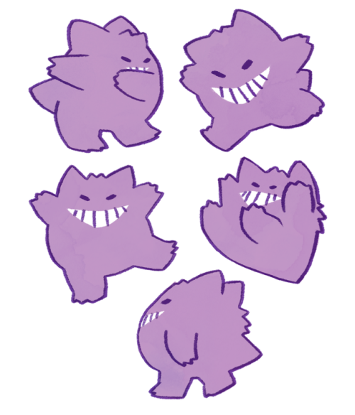 bluering8:gengar’s real fun to draw!!