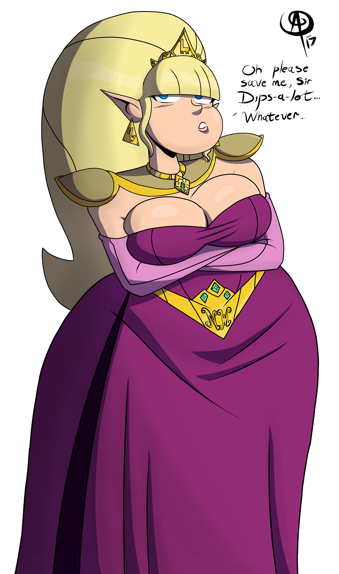 chillguydraws: Commission for @closingstraw97 for a design for Princess Thiccifica