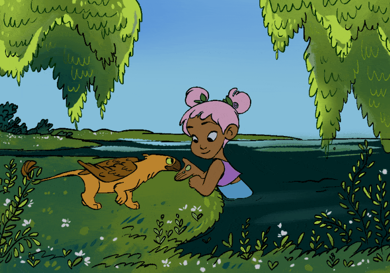 merbabiesofficial:Coral tames a beast :) ©  by Golden Bell™ Entertainment.